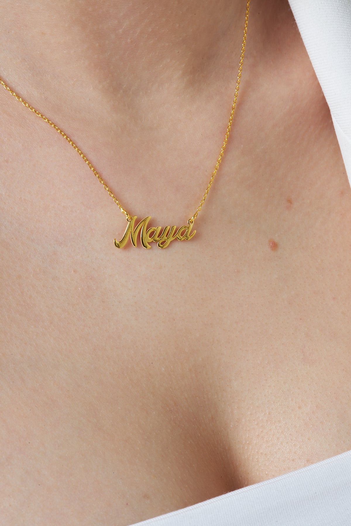 Kalın Harfli İsim Kolye - 925 GÜMÜŞ