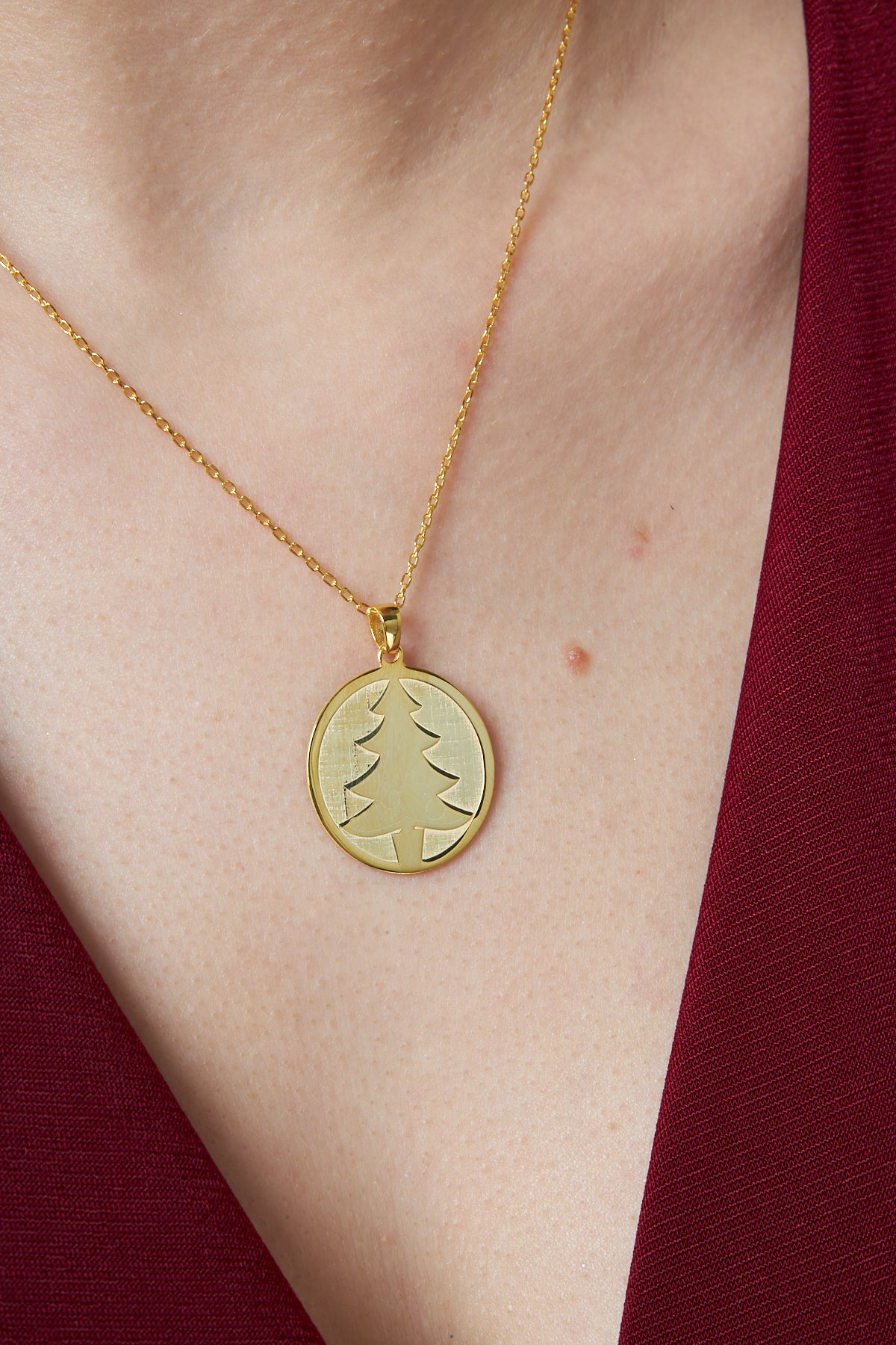 Çam Ağacı Kolye - 925 GÜMÜŞ