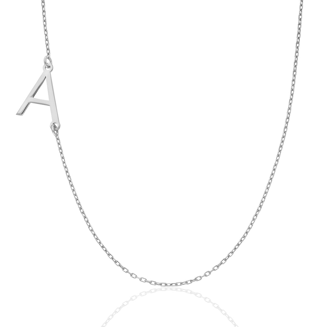 Sade Harfli Köprücük Kolye - 925 GÜMÜŞ