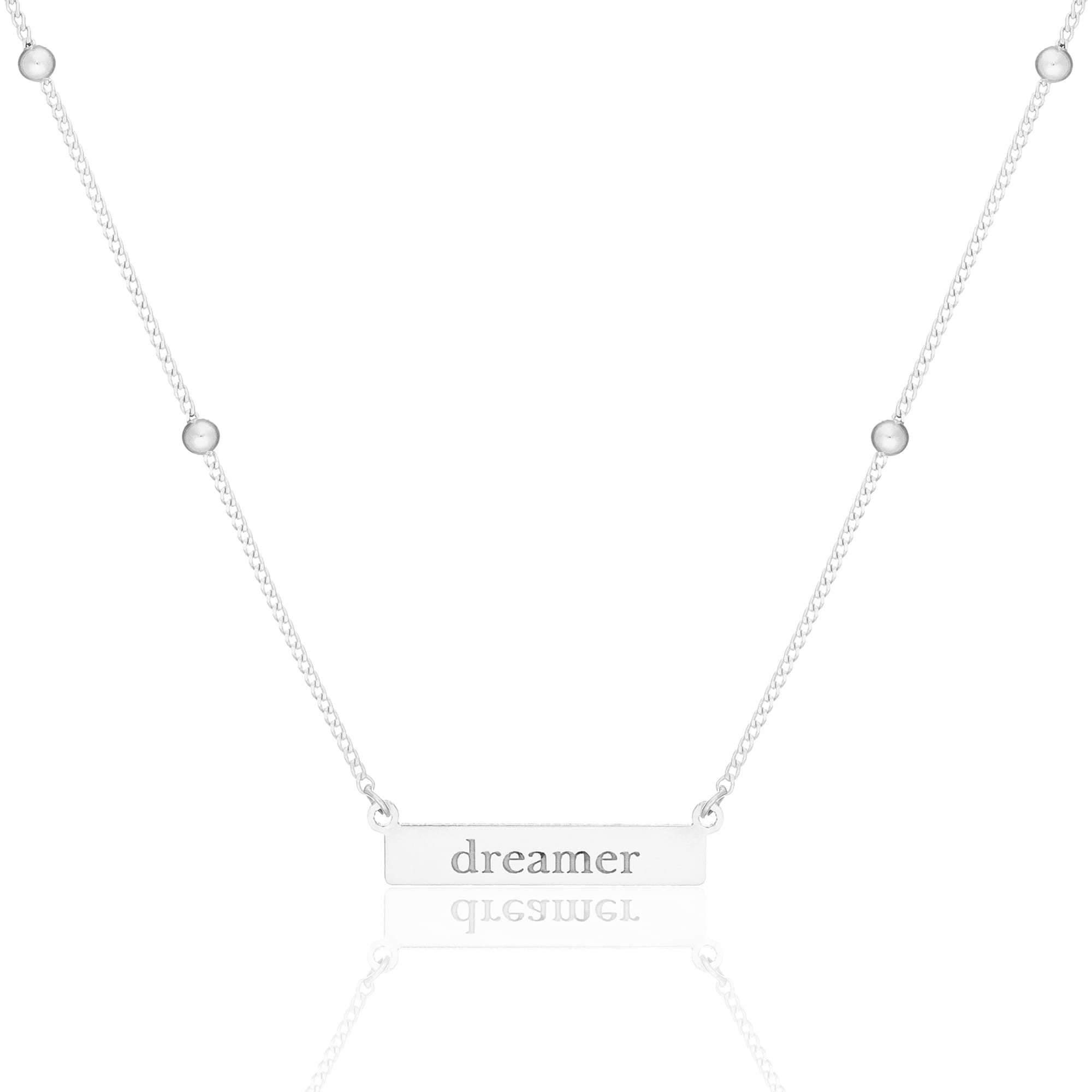 Top Zincirli isim Kolye - 925 GÜMÜŞ