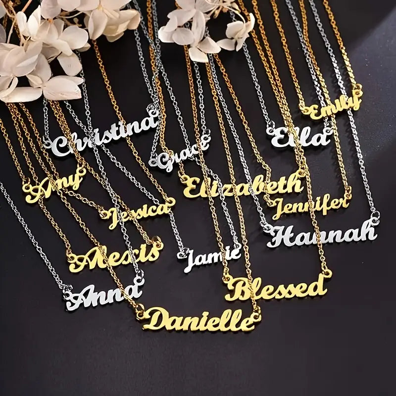 Kalın Yatay El Yazısı Kolye