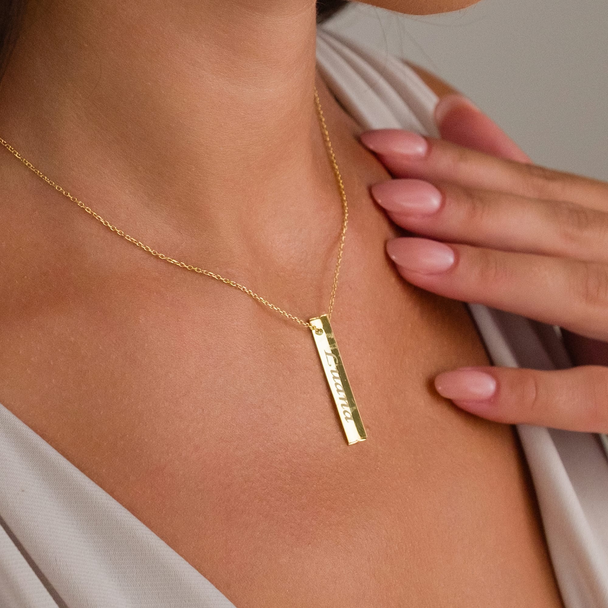 Çift Taraflı Kolye - 925 GÜMÜŞ