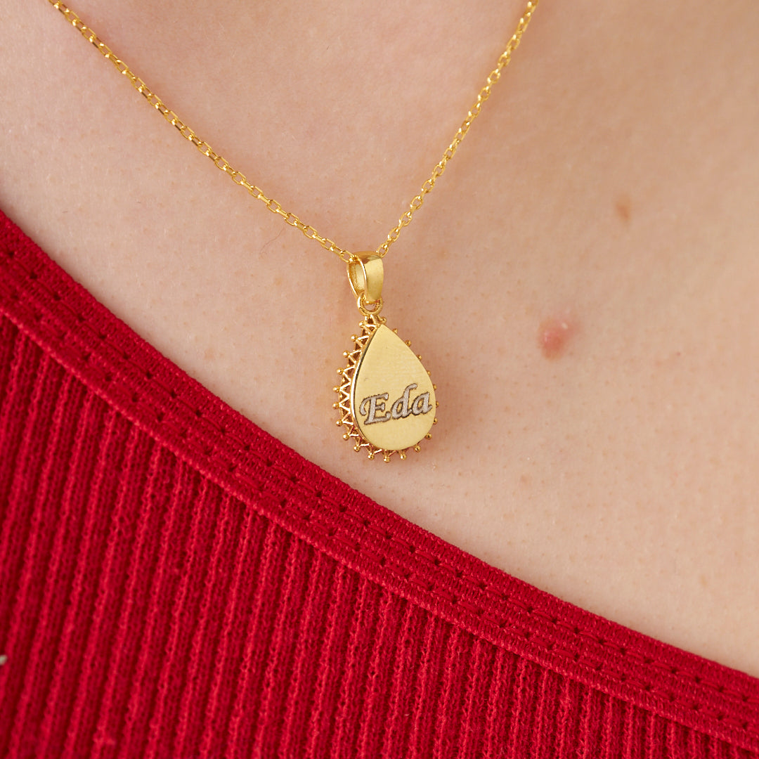 14K Gold İsimli Plaka Seti