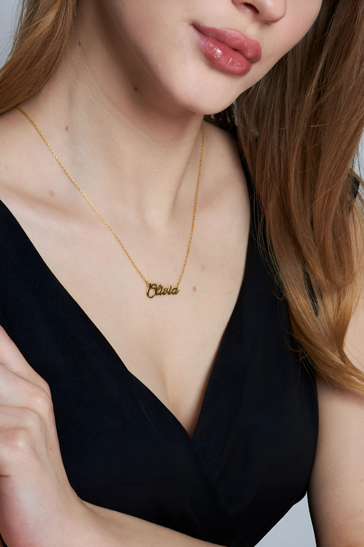 Yatay İsim Kolye - 925 GÜMÜŞ