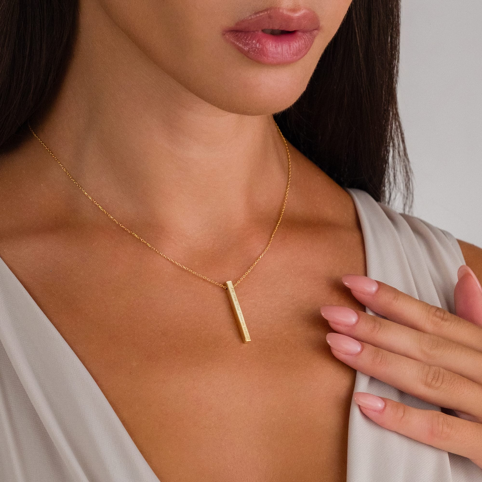 İsim Plakalı Kolye - 925 GÜMÜŞ