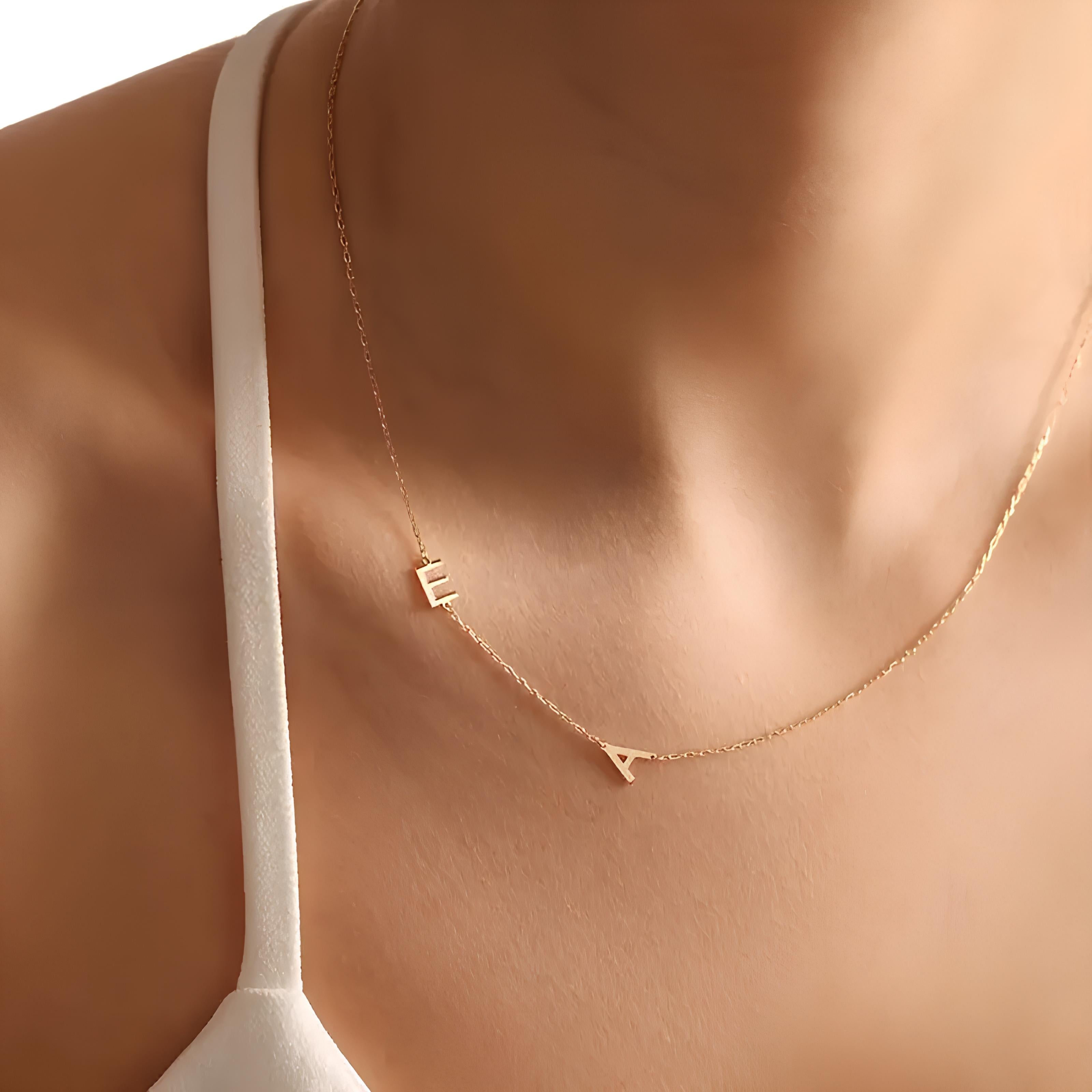 Minimal Harf Kolye - 925 GÜMÜŞ