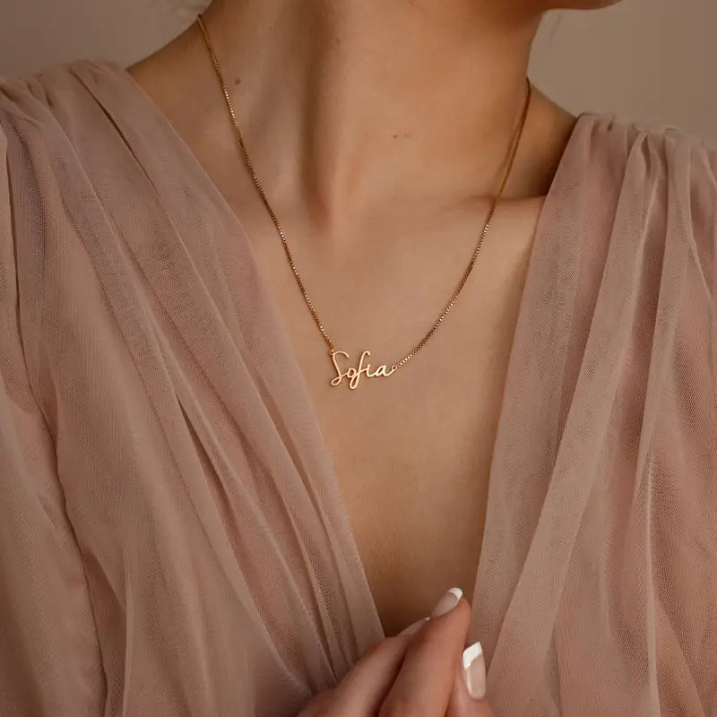 Özel Tasarım İsim Kolye - 925 Gümüş