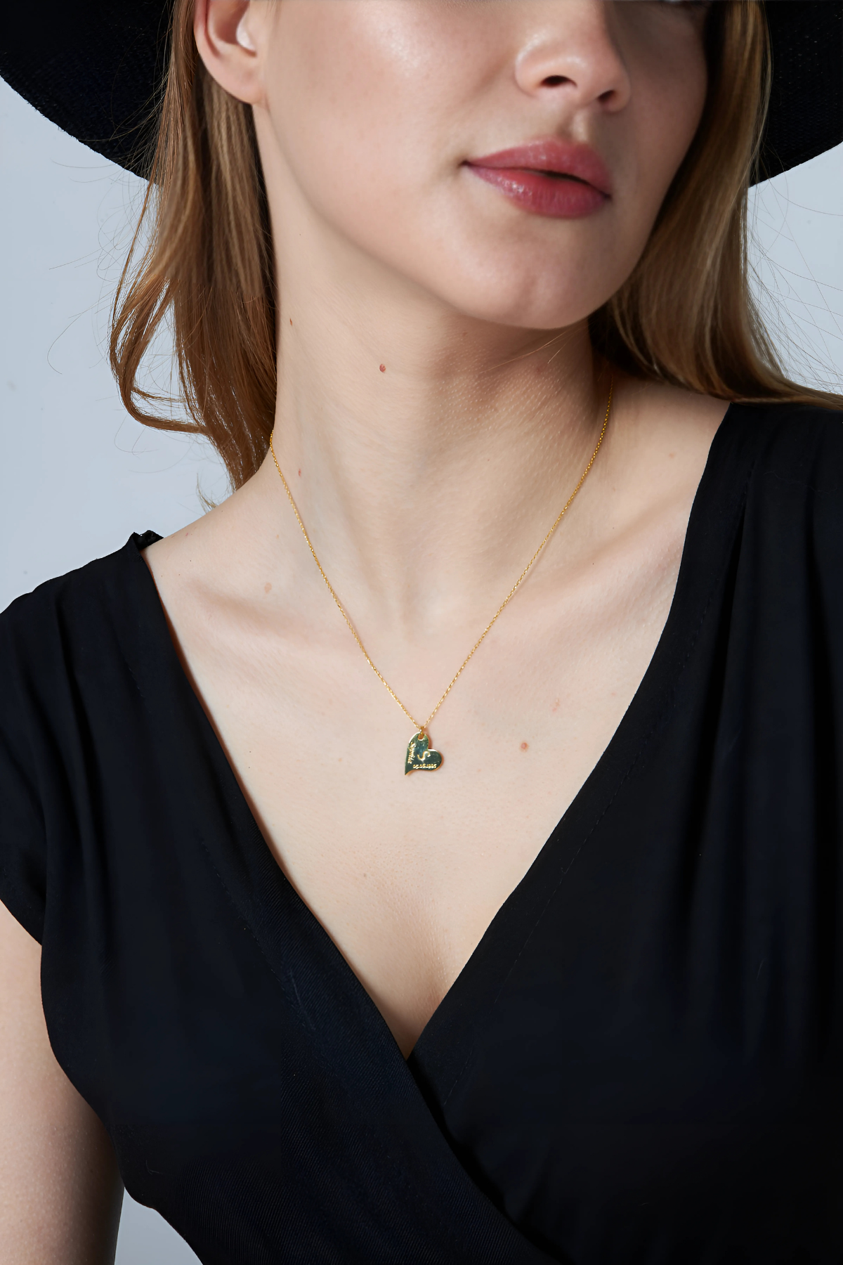 Tarih Harfli Kalp Kolye - 925 GÜMÜŞ