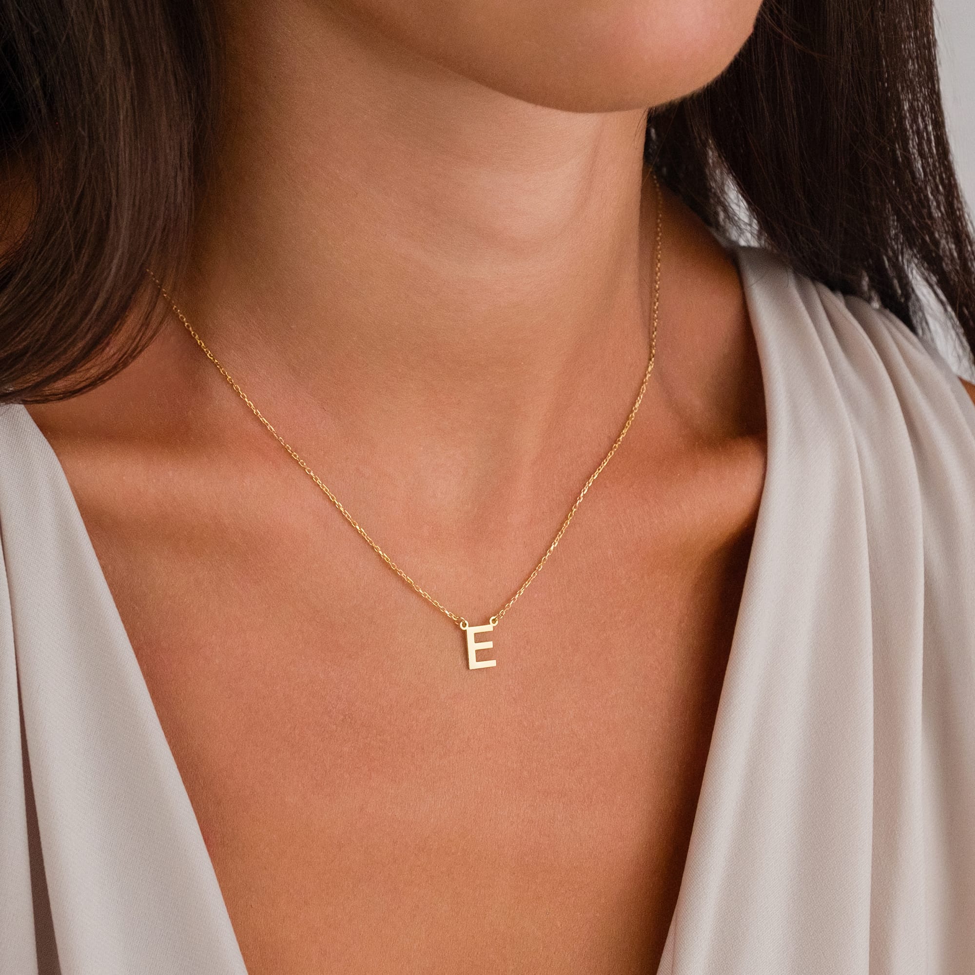 Taşsız Harf Kolye - 925 GÜMÜŞ