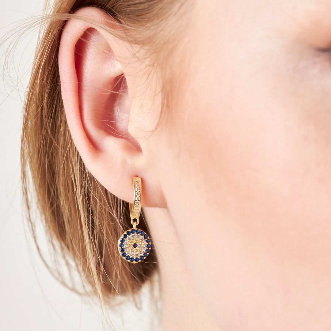 14K ALTIN Nazar Taşı Set