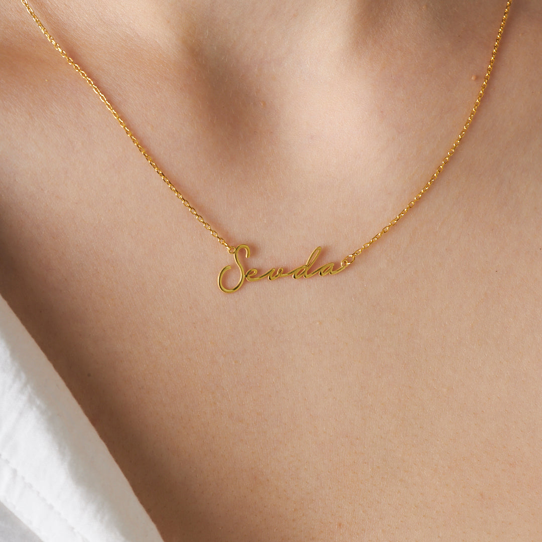 Gerçek İsim Kolye - 925 GÜMÜŞ