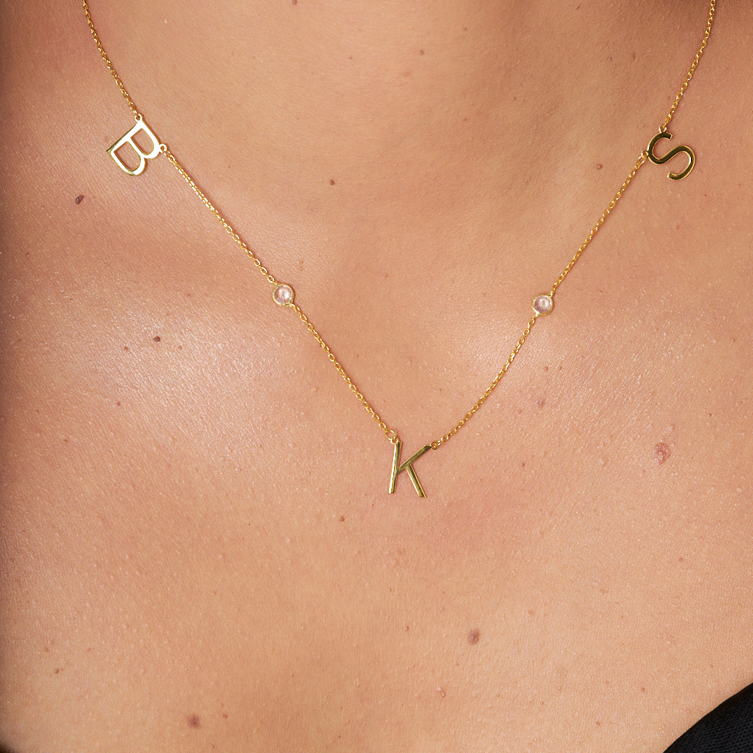 Üç Harfli Kolye - 925 GÜMÜŞ