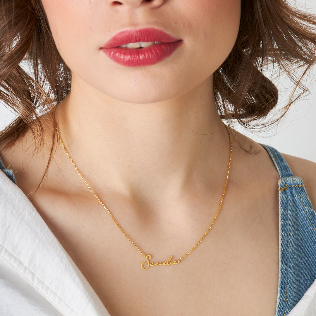 Gerçek İsim Kolye - 925 GÜMÜŞ