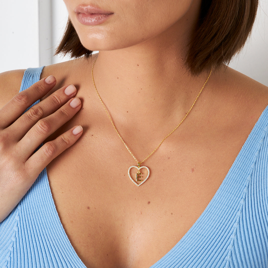 Harfli Şık Kolye - 925 GÜMÜŞ