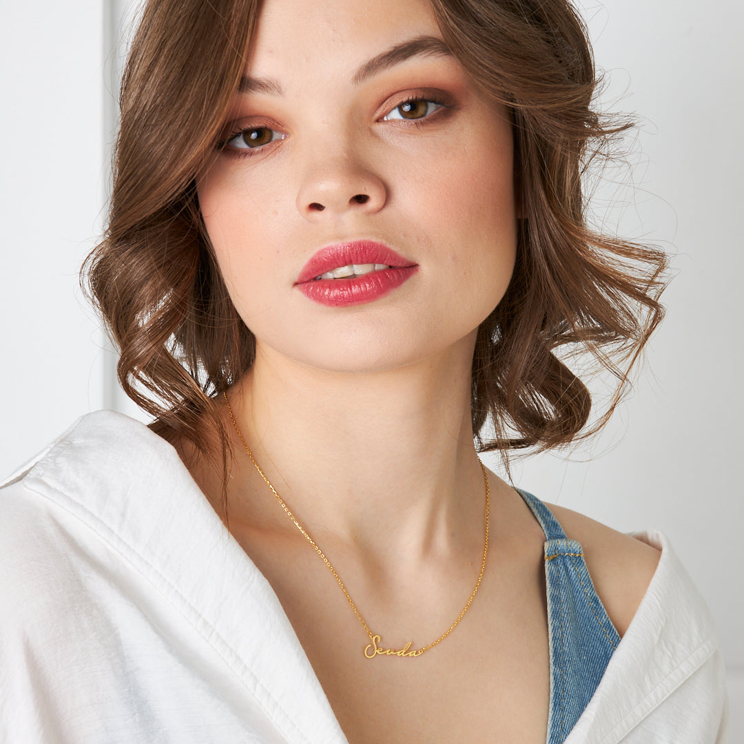 Gerçek İsim Kolye - 925 GÜMÜŞ