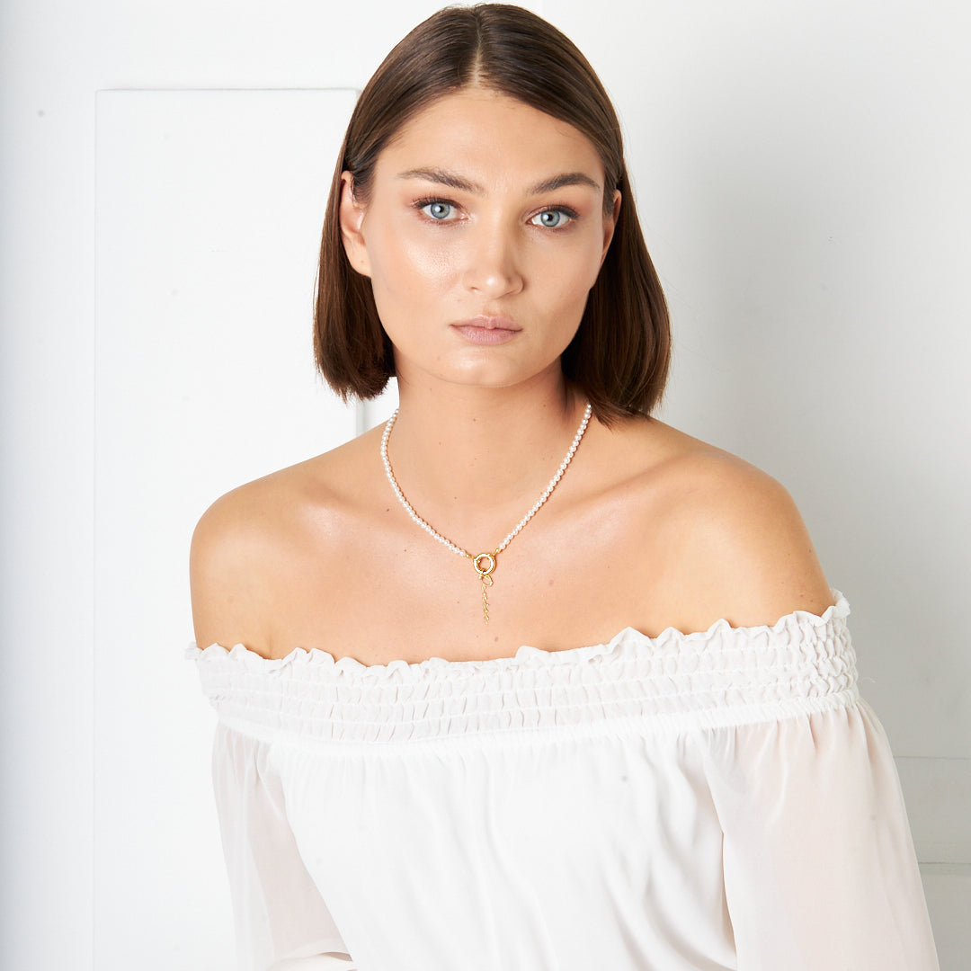 İsimli Denizci Kilit Kolye - 925 GÜMÜŞ