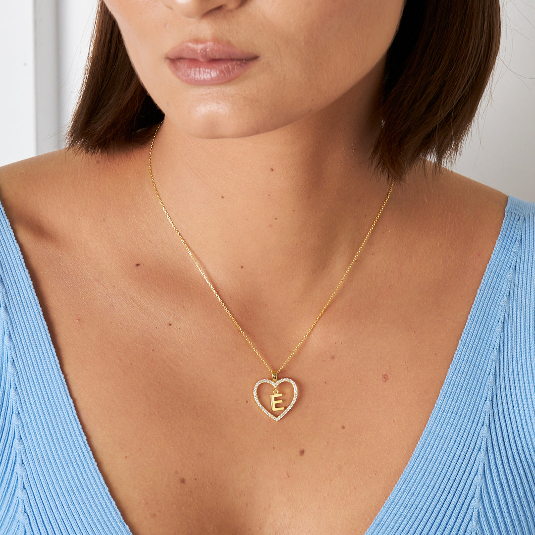 Harfli Şık Kolye - 925 GÜMÜŞ