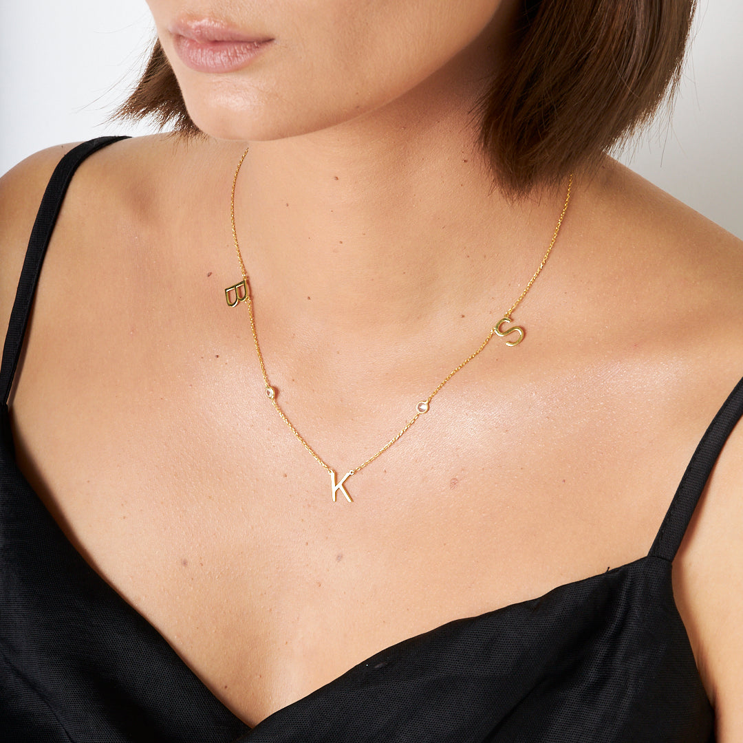 Üç Harfli Kolye - 925 GÜMÜŞ