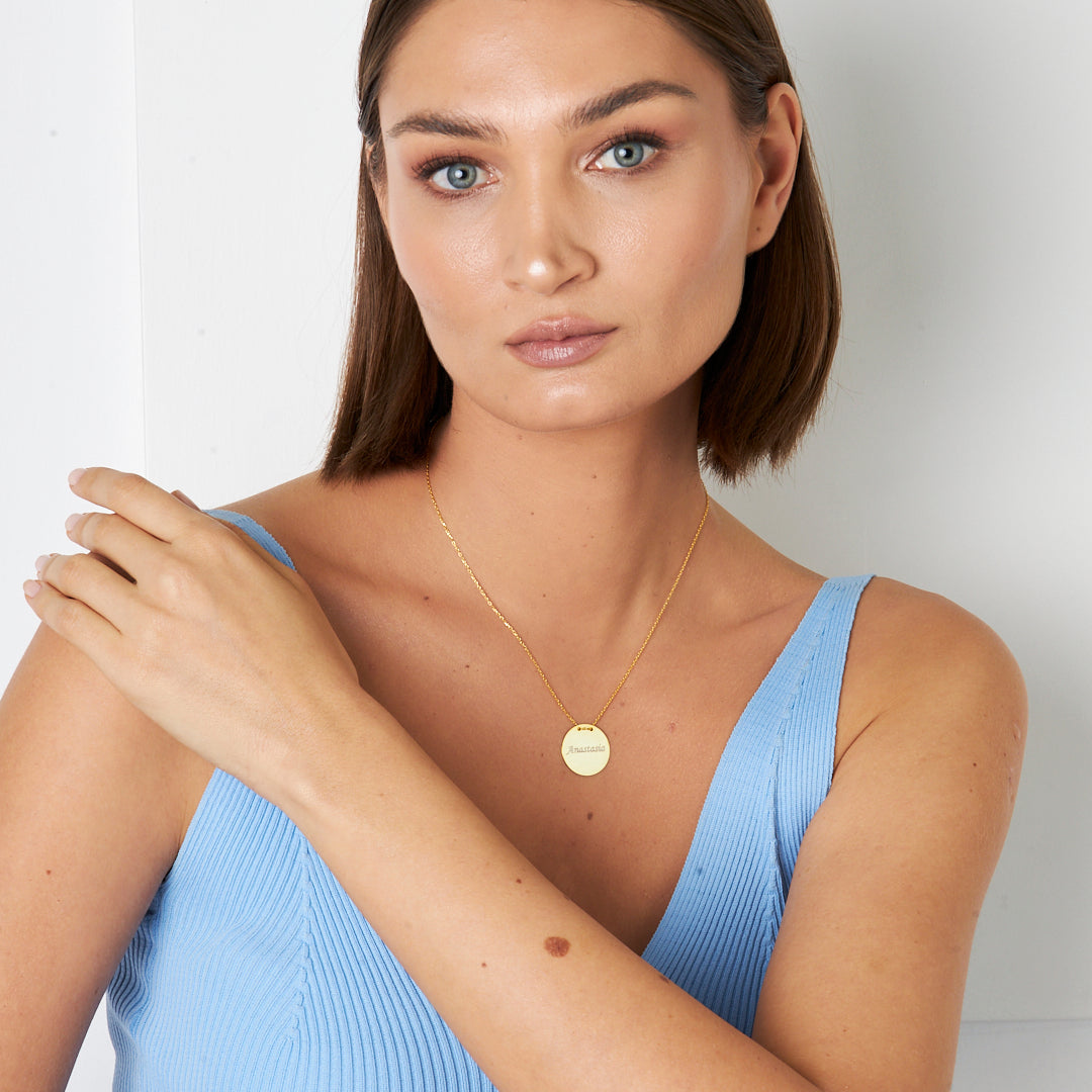 İsim Plakalı Kolye - 925 GÜMÜŞ