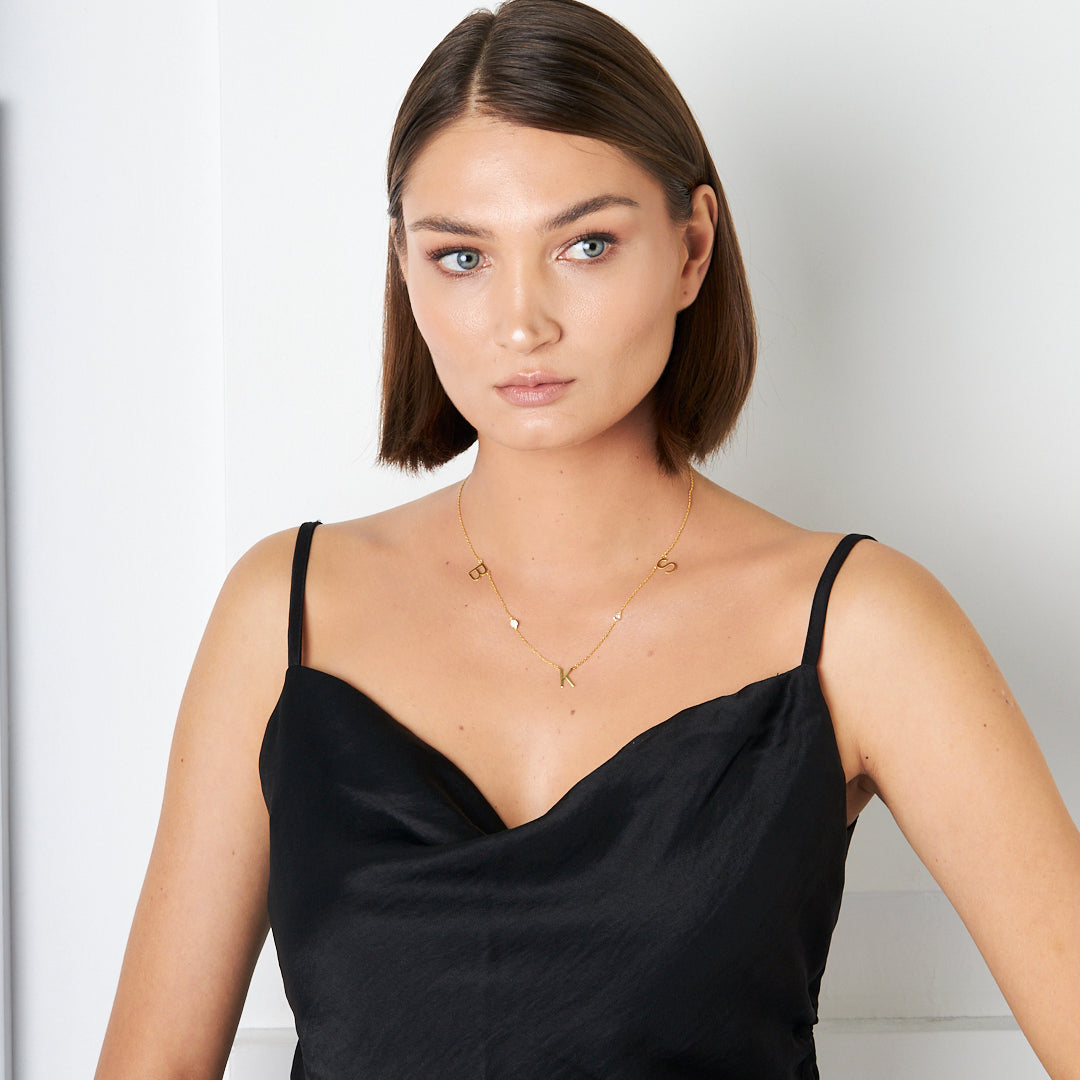 Üç Harfli Kolye - 925 GÜMÜŞ