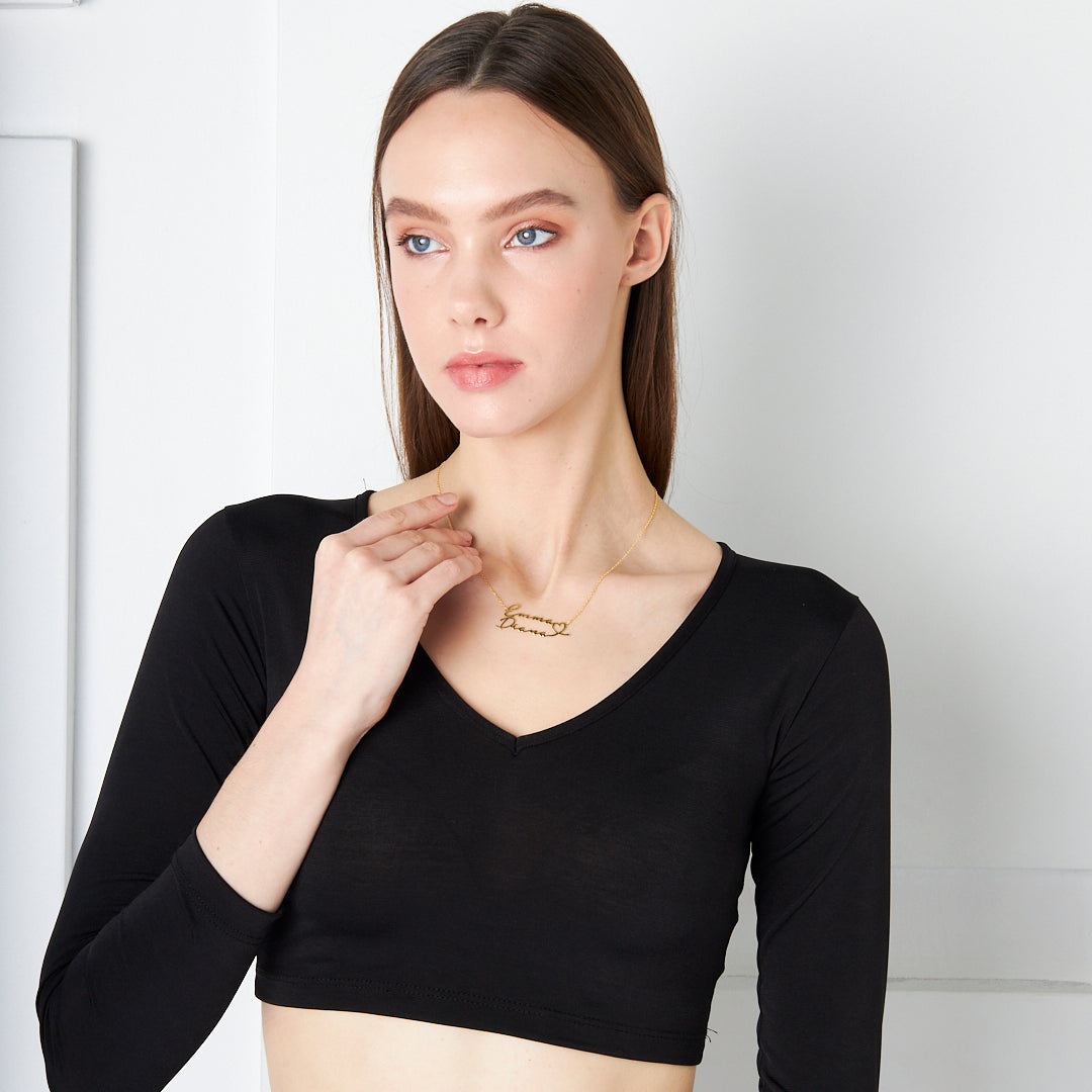 Çift Katlı İsimli Kolye - 925 GÜMÜŞ