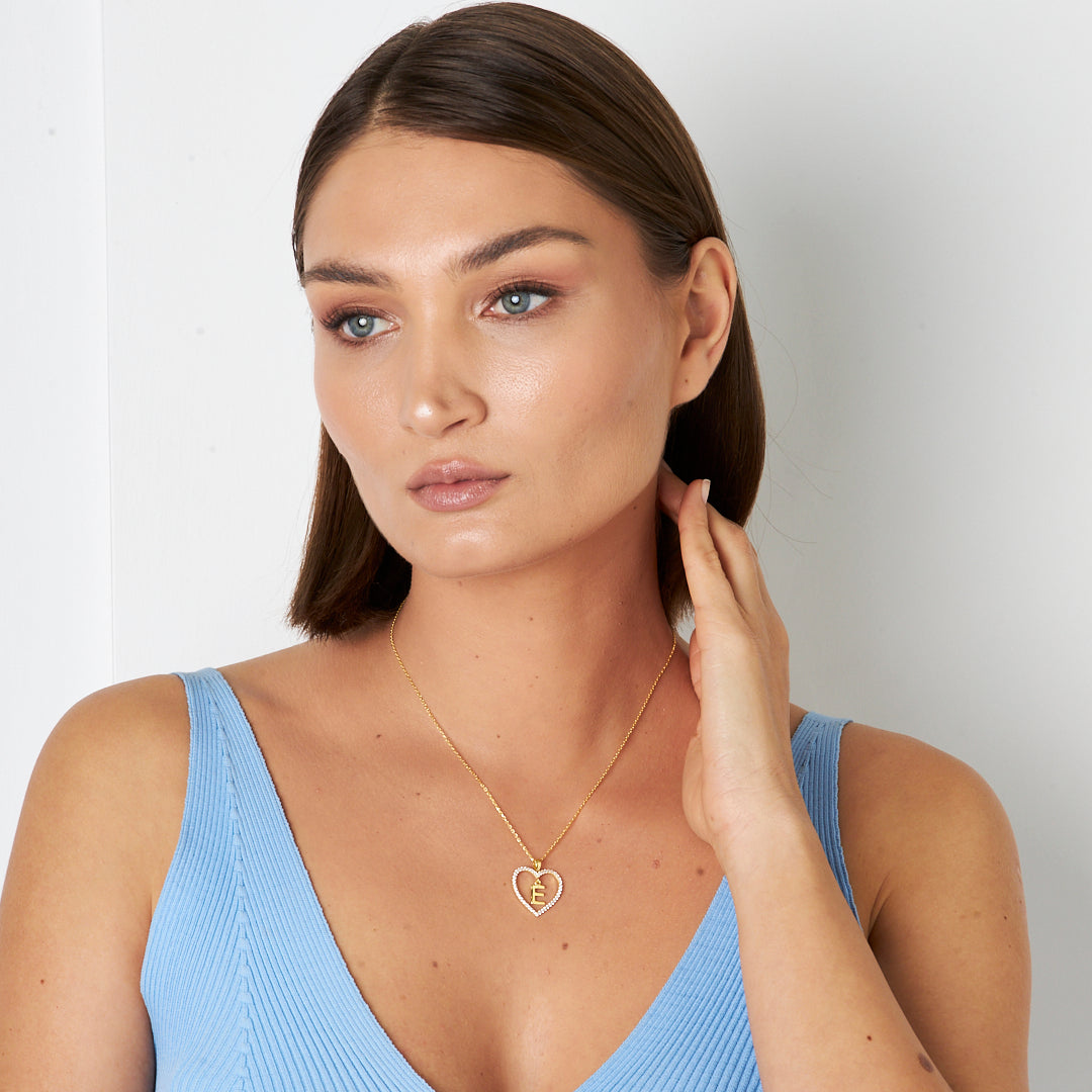 Harfli Şık Kolye - 925 GÜMÜŞ