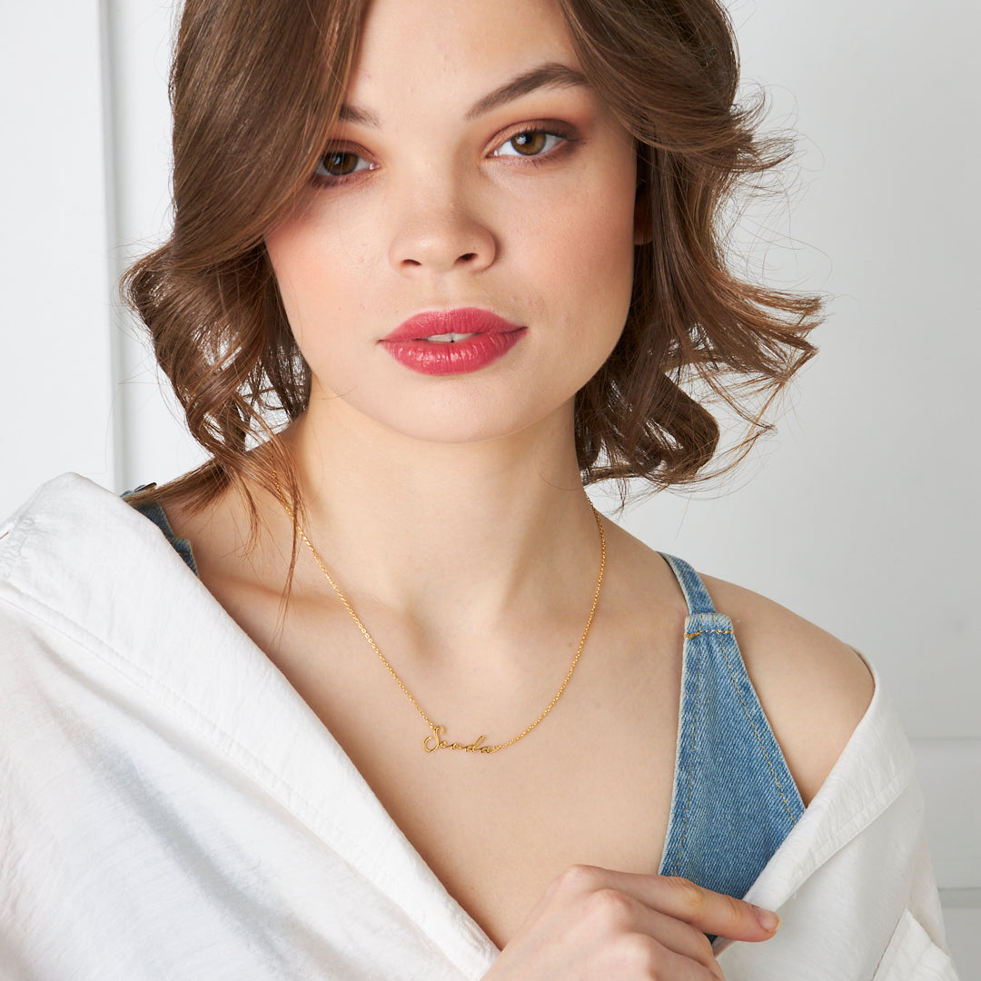 Gerçek İsim Kolye - 925 GÜMÜŞ