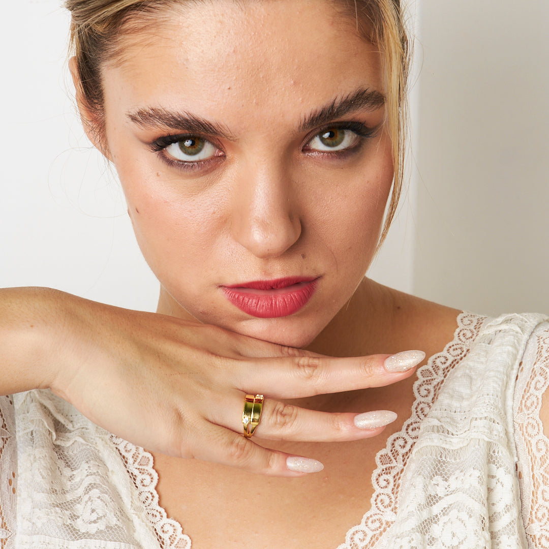 Tek Taş Yüzük - 925 GÜMÜŞ