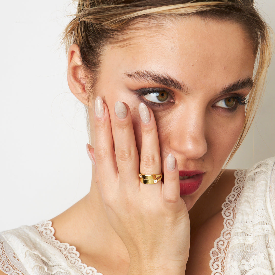 Tek Taş Yüzük - 925 GÜMÜŞ