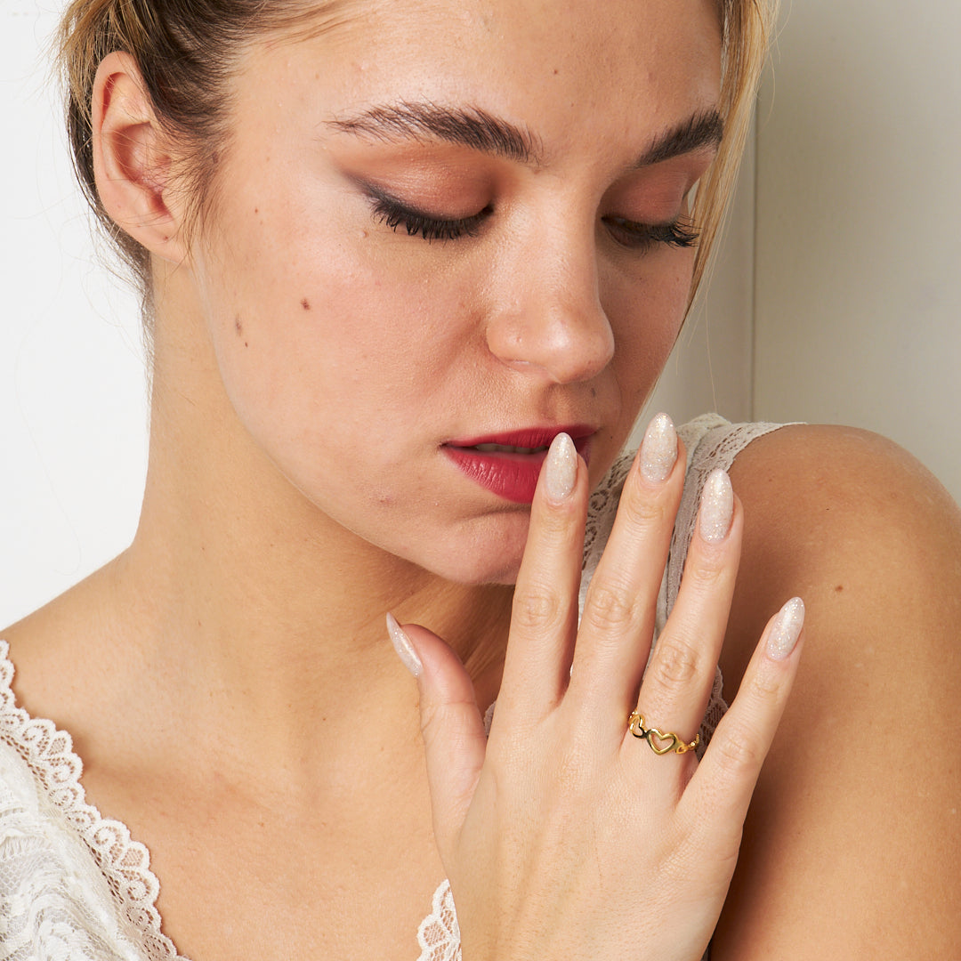 Kalp Sıra Yüzük - 925 GÜMÜŞ