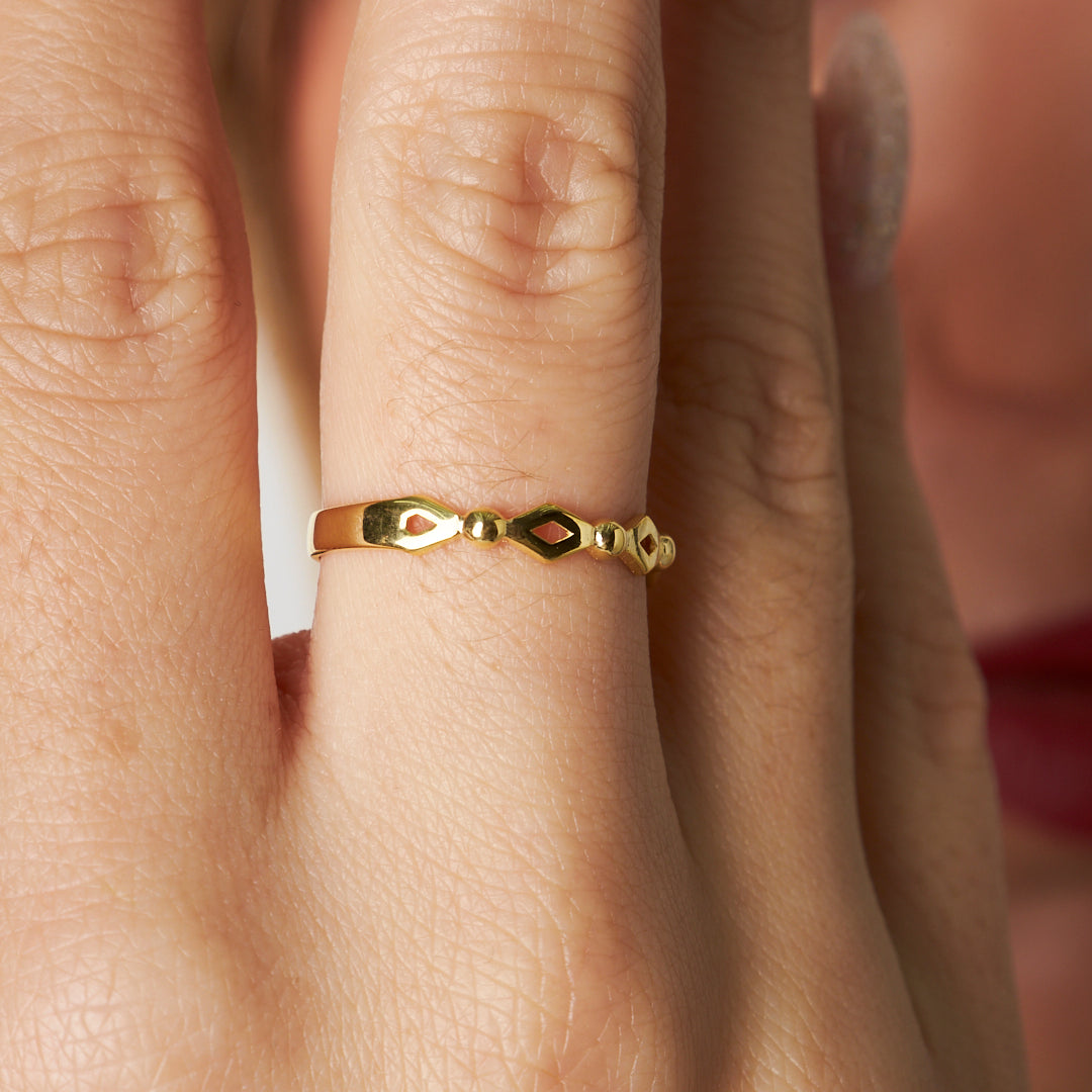 Diks Yüzük - 925 GÜMÜŞ