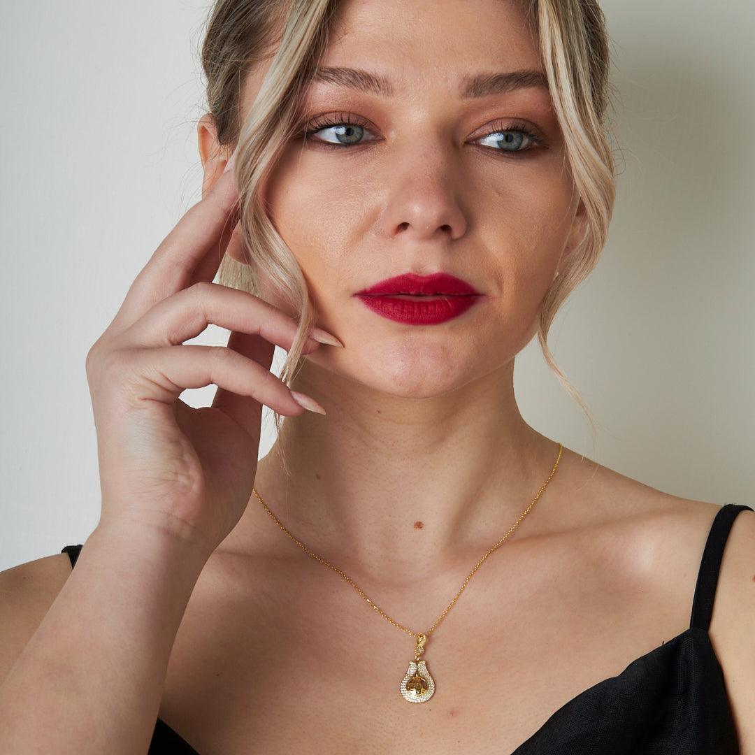 Lale Osmanlı Monogram Kolye - 925 GÜMÜŞ