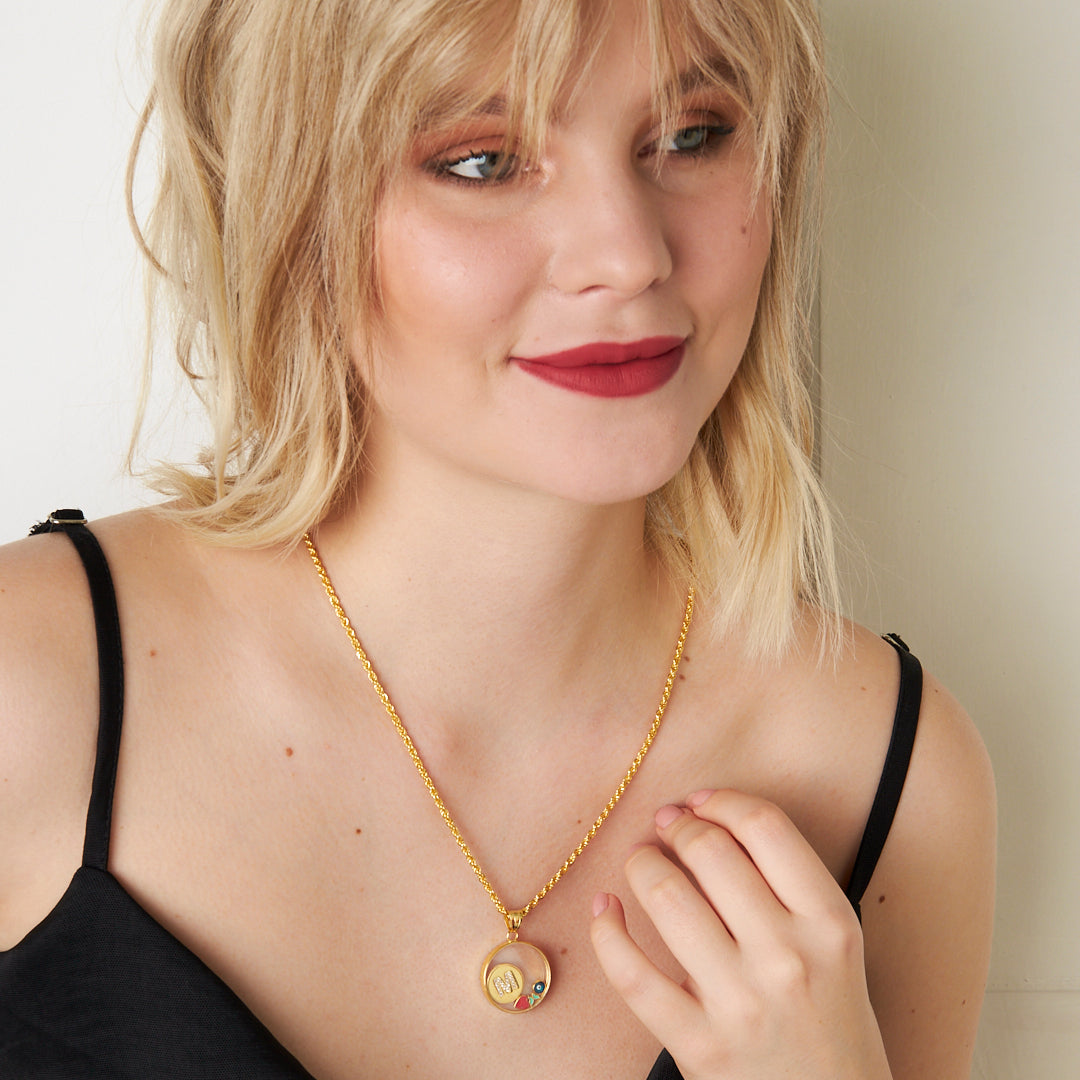 Harfli Şans Kolye - 925 GÜMÜŞ