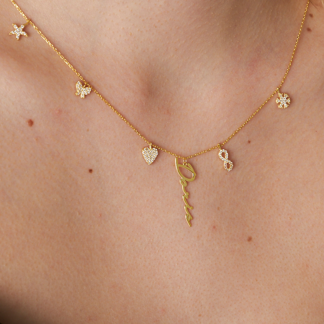 Charm İmza Kolye - 925 GÜMÜŞ