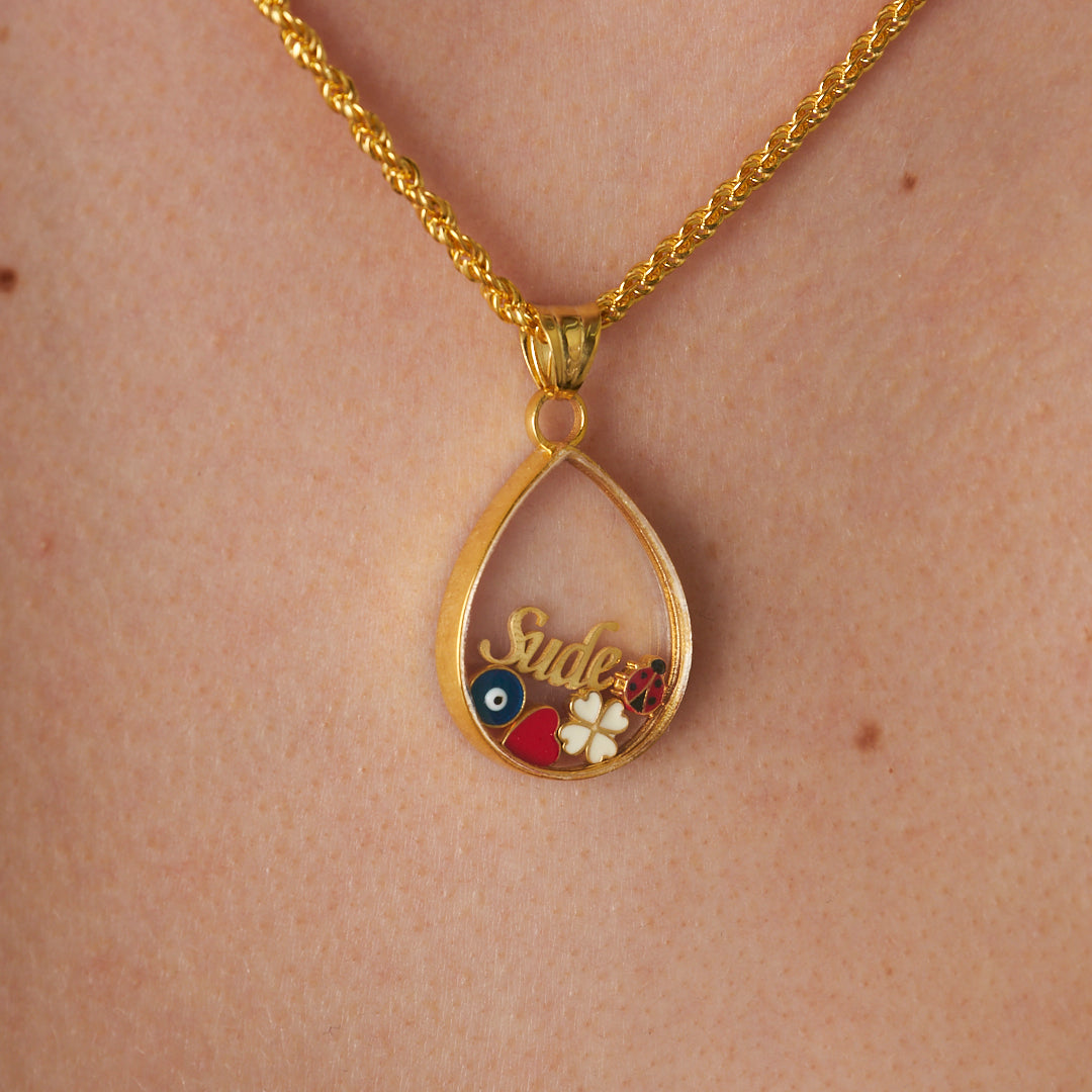 İsimli Şans Kolye - 925 GÜMÜŞ