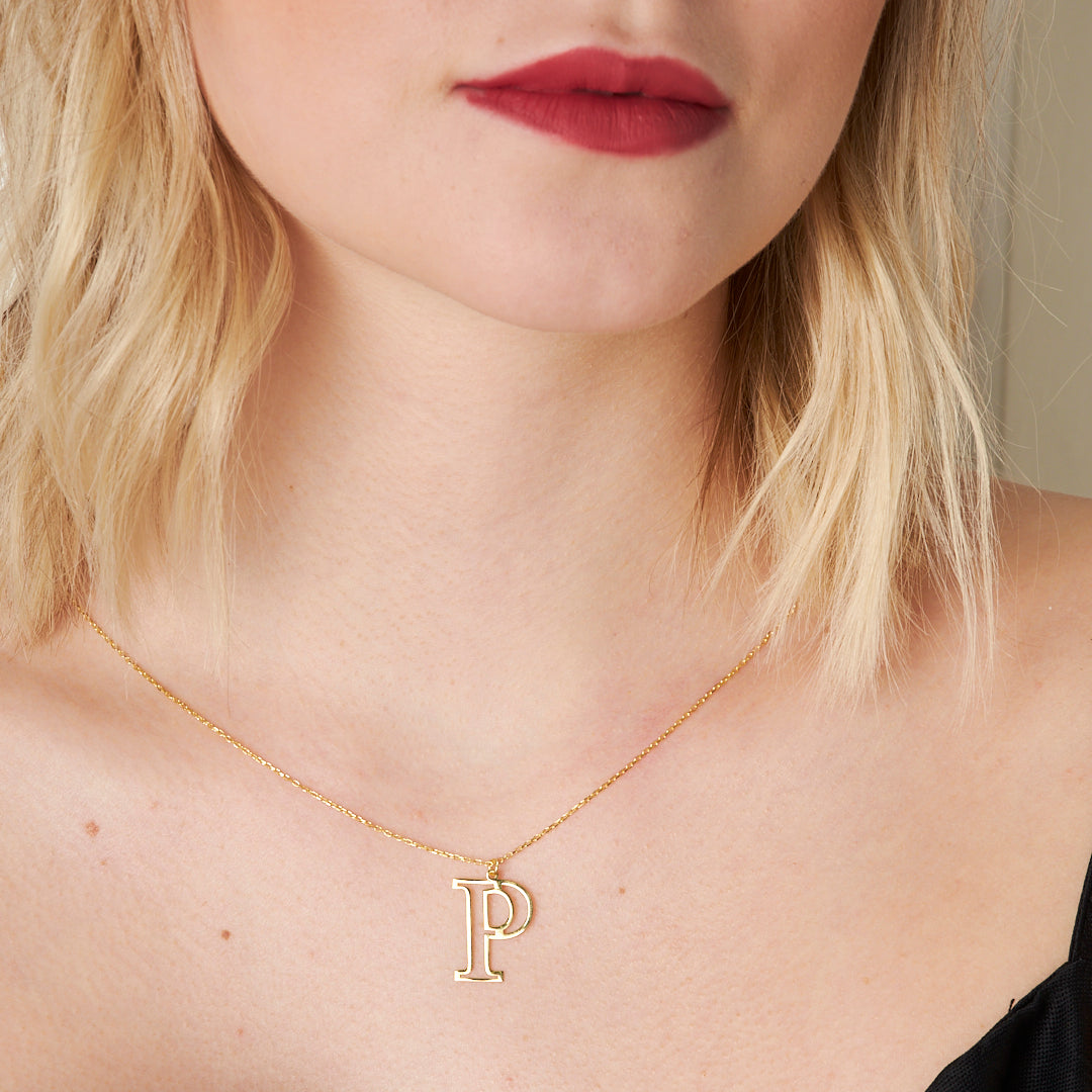 Büyük Harf Kolye - 925 GÜMÜŞ