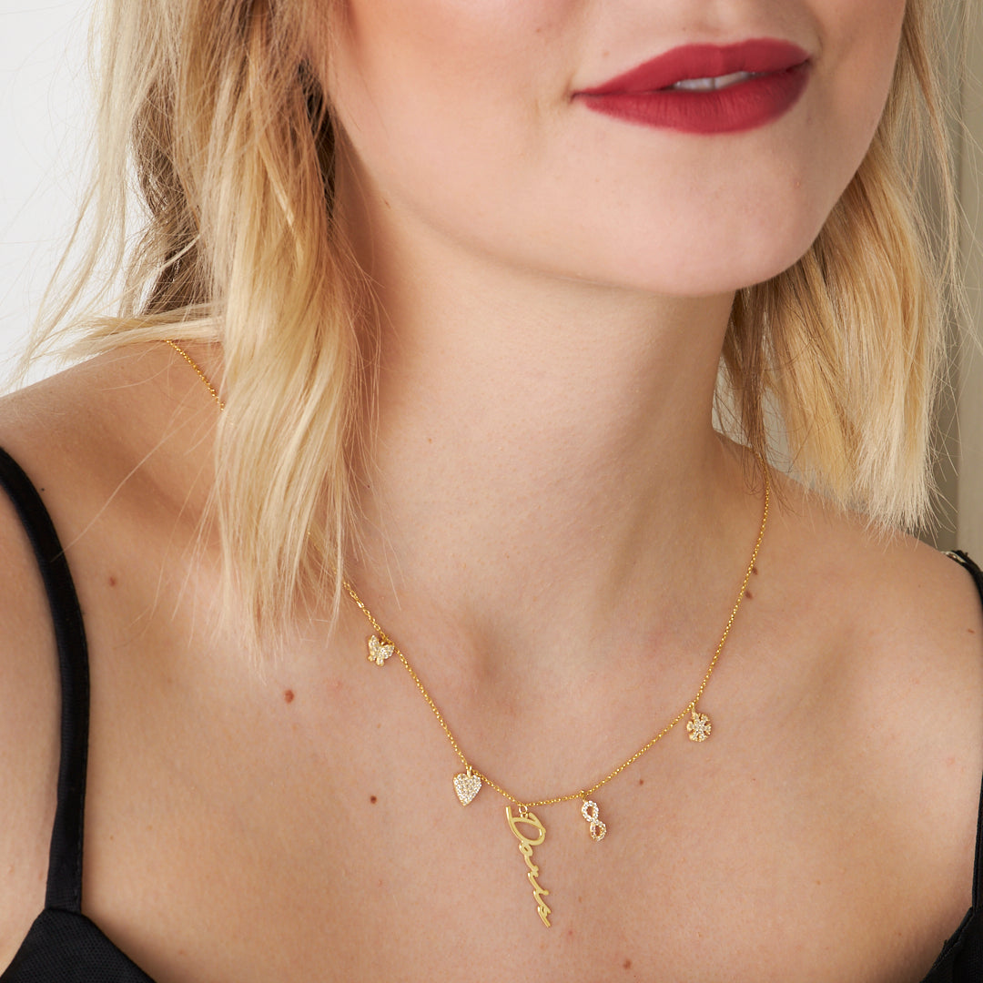 Charm İmza Kolye - 925 GÜMÜŞ