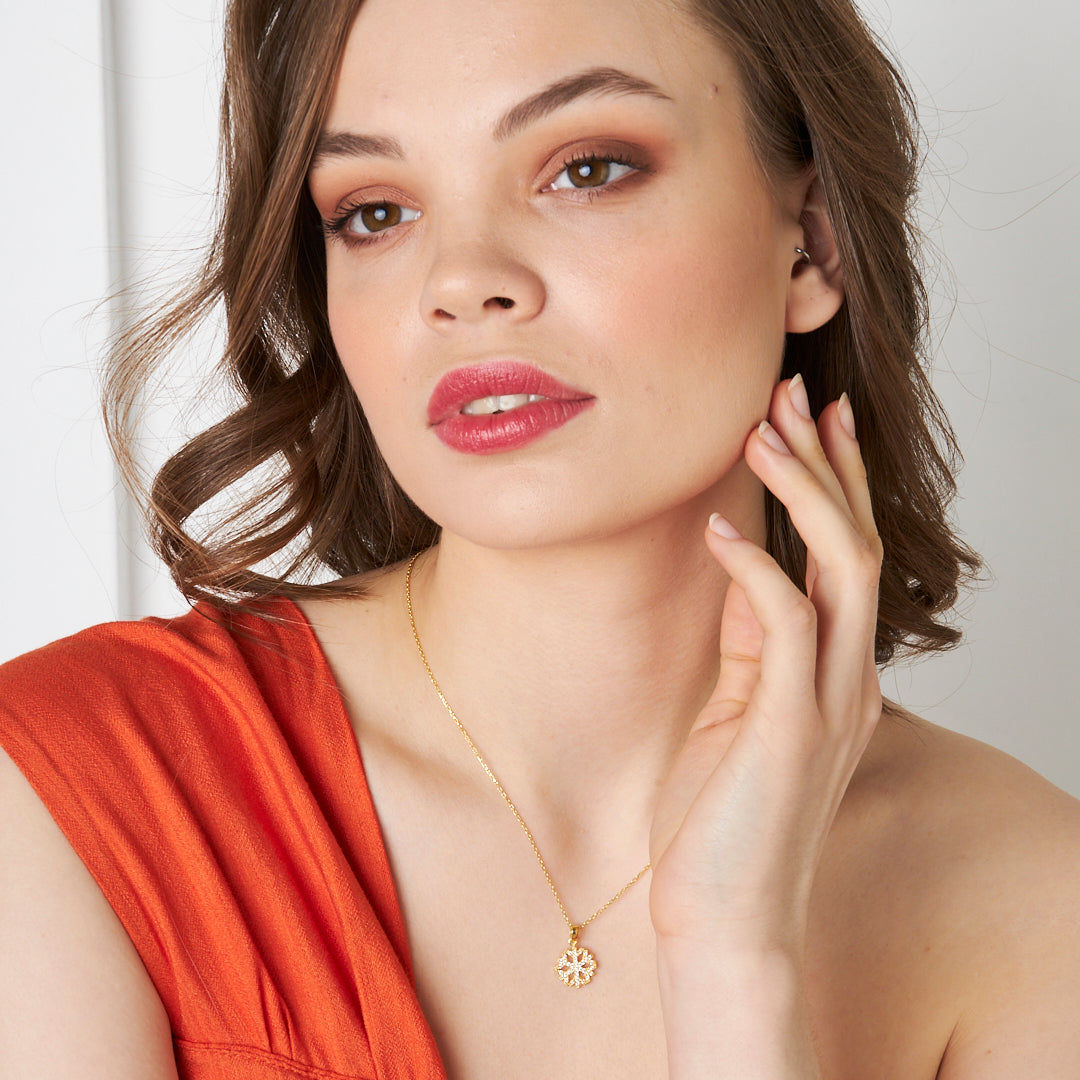 Kar Tanesi Kolye - 925 GÜMÜŞ