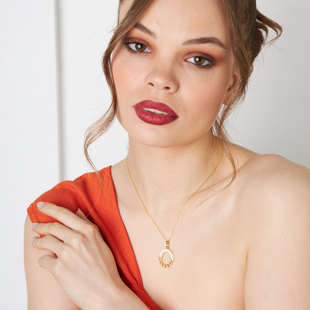 Halkalı Zincir Kolye - 925 GÜMÜŞ