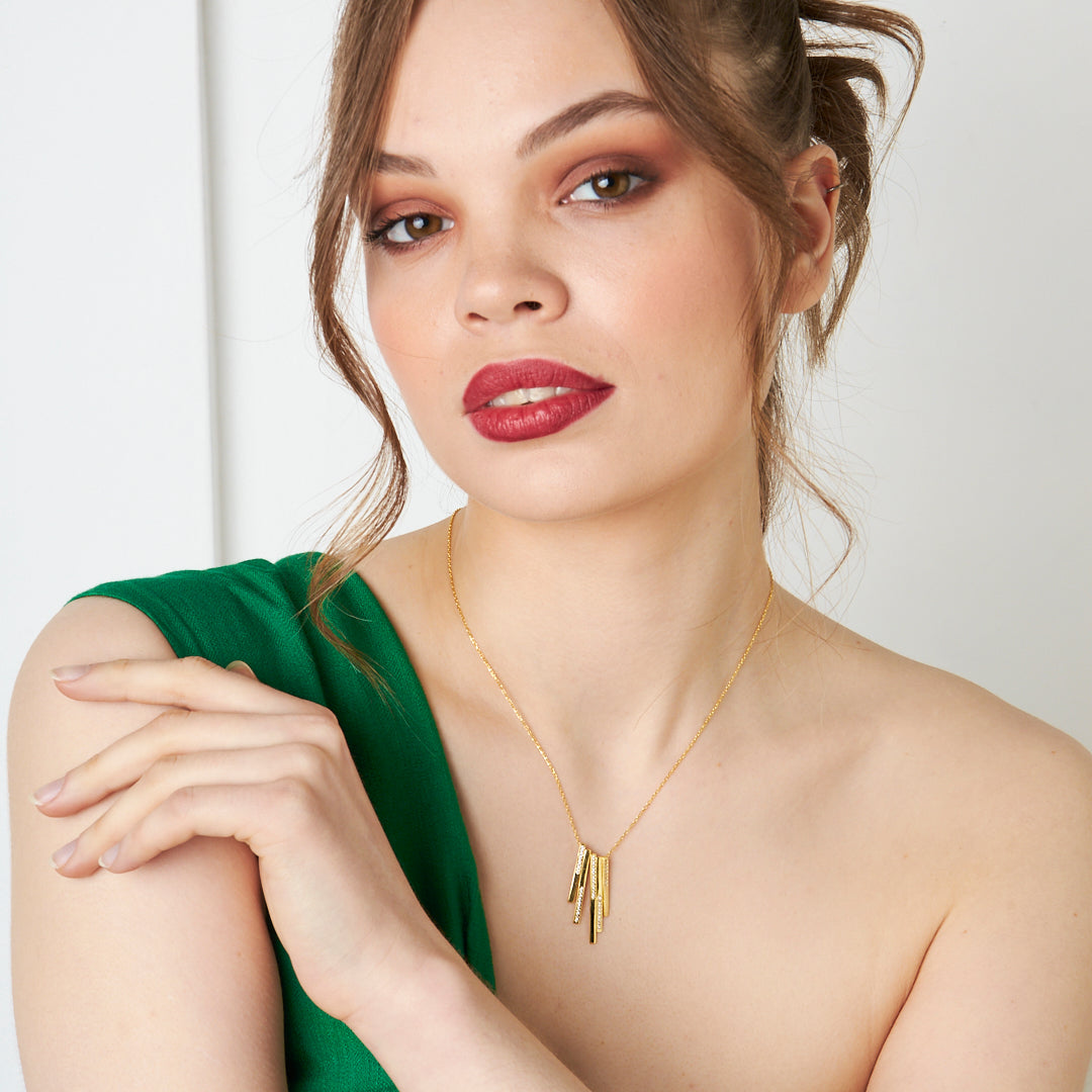 Çubuk Kolye - 925 GÜMÜŞ