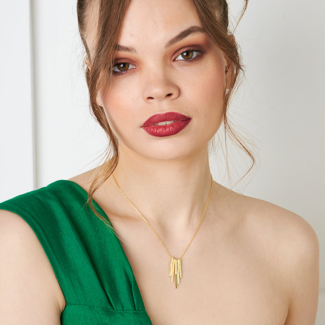 Çubuk Kolye - 925 GÜMÜŞ