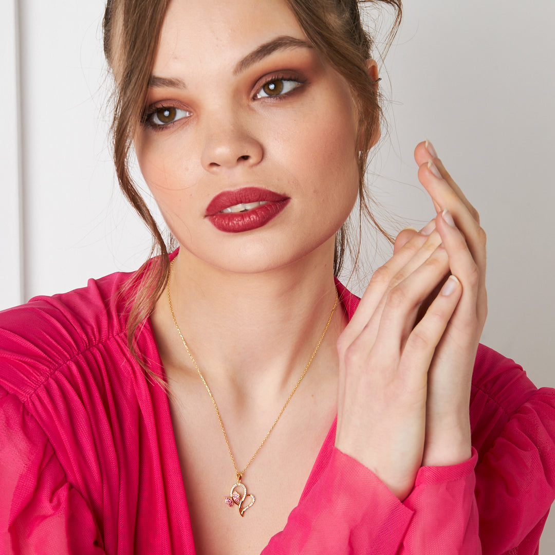 Aşk Kelebek Kolye - 925 GÜMÜŞ