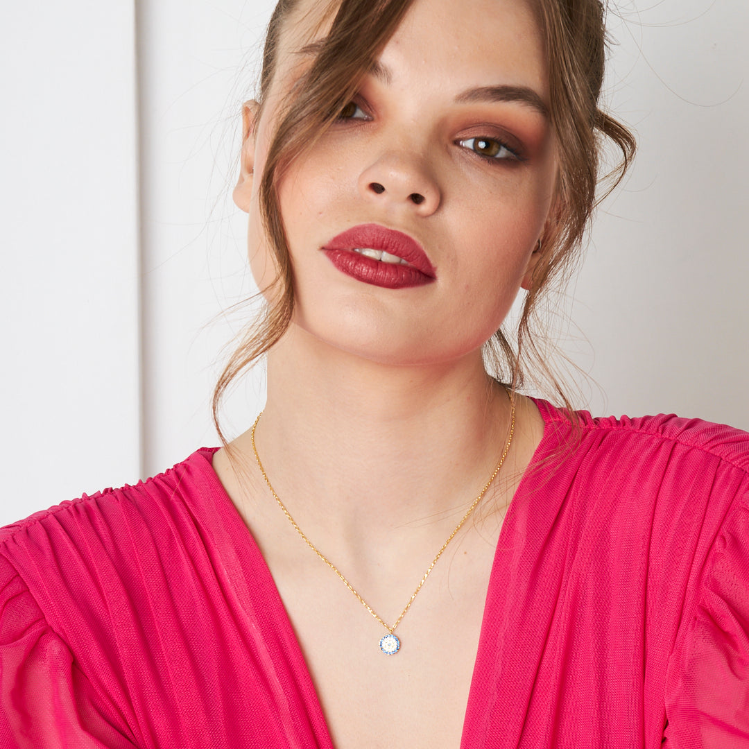 Nazar Modeli Kolye - 925 GÜMÜŞ