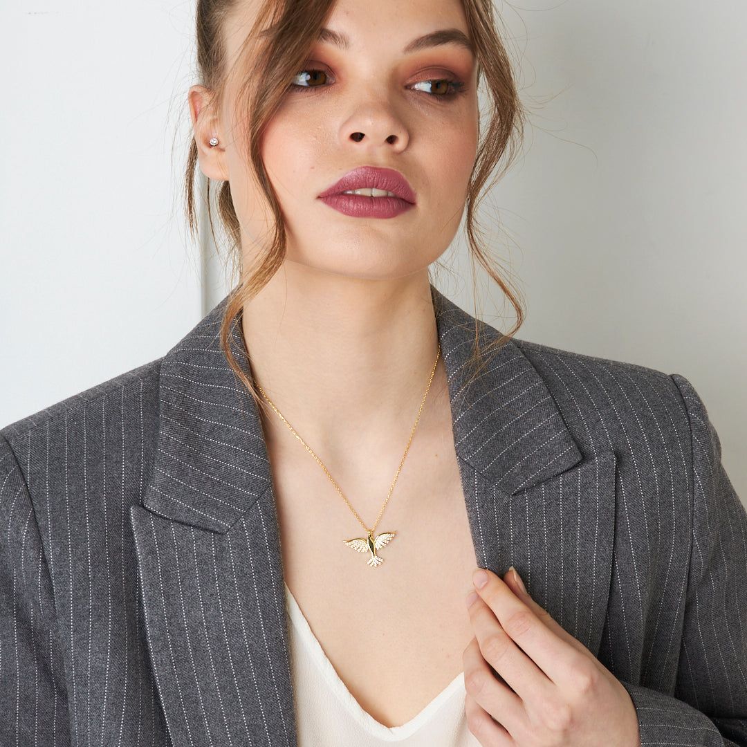 Anka Kuşu Kolye - 925 GÜMÜŞ