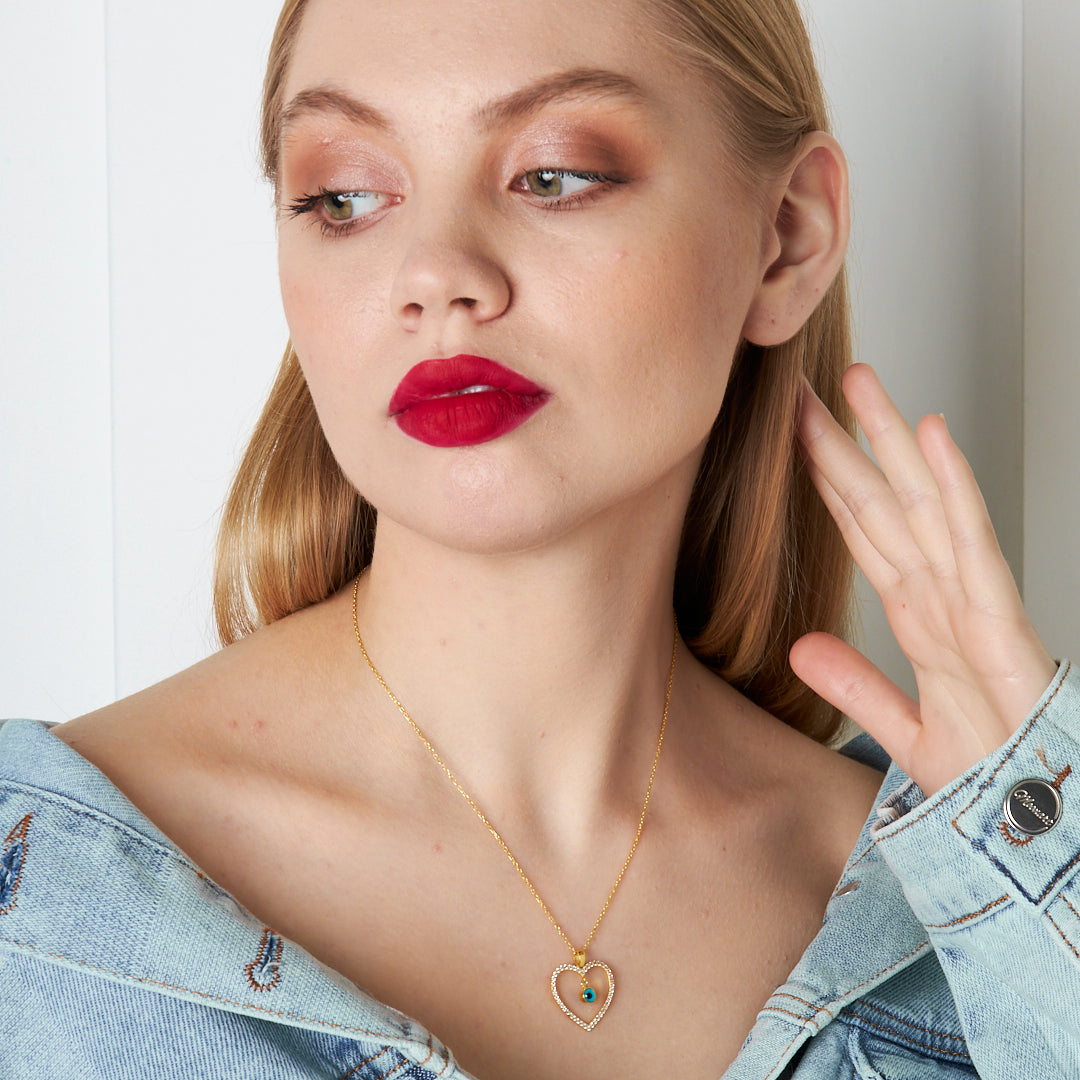 Nazar Kalpli Kolye - 925 GÜMÜŞ