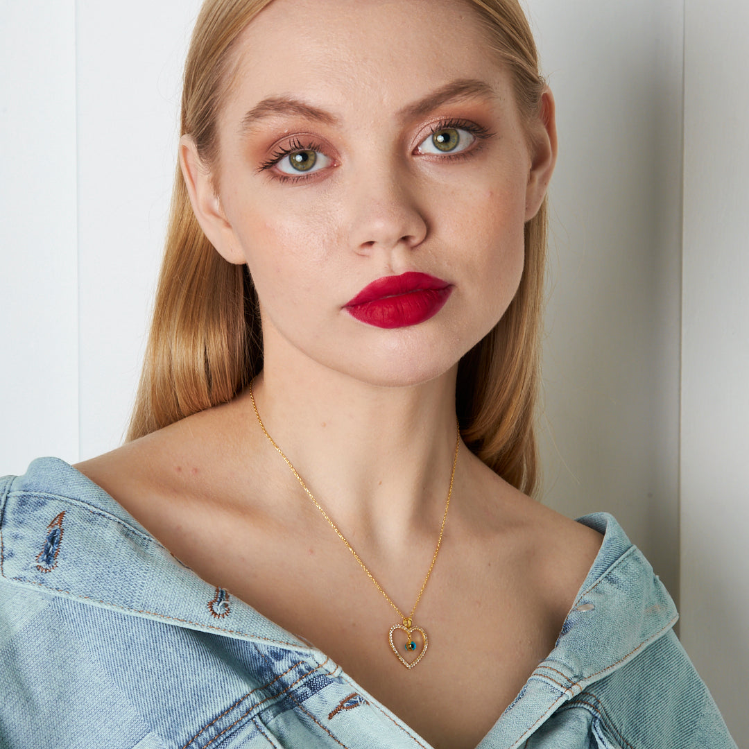 Nazar Kalpli Kolye - 925 GÜMÜŞ