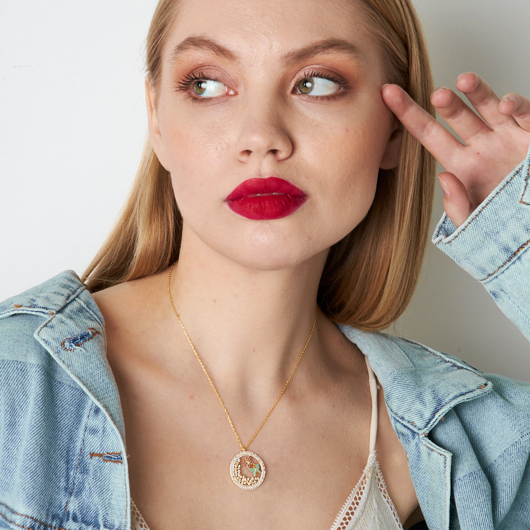 Kelebek Yuva Kolye - 925 GÜMÜŞ