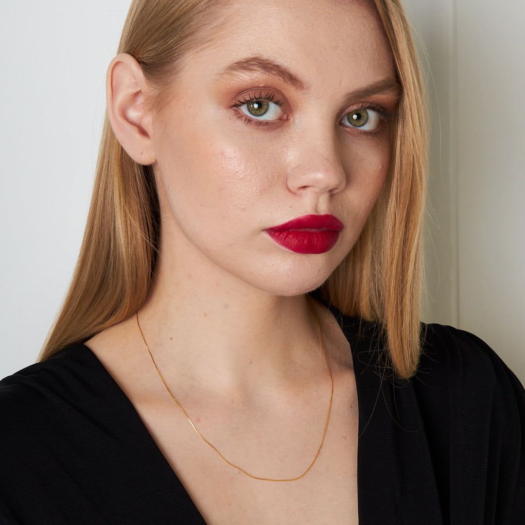 İnce Balıksırtı Zincir Kolye - 925 GÜMÜŞ