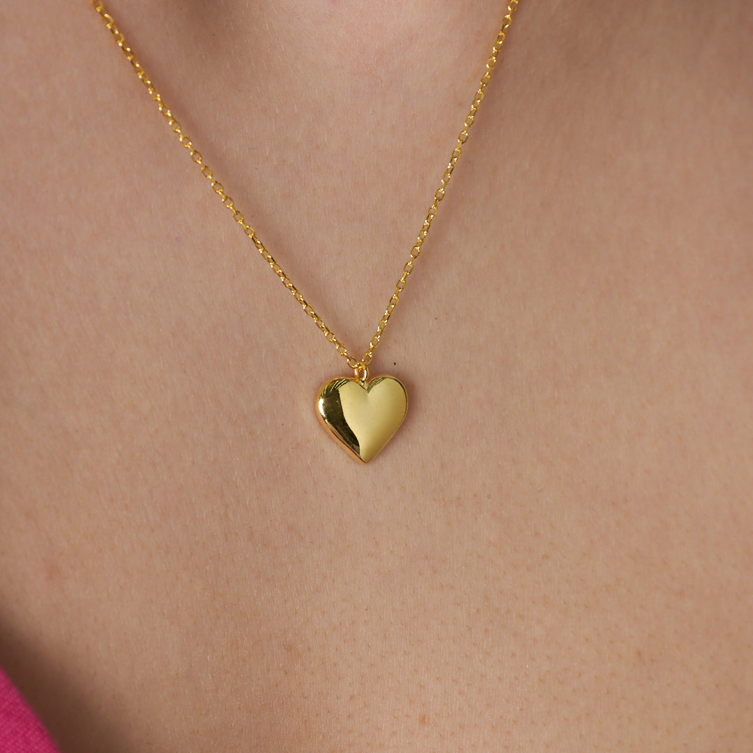 Plaka Kalp Kolye - 925 GÜMÜŞ