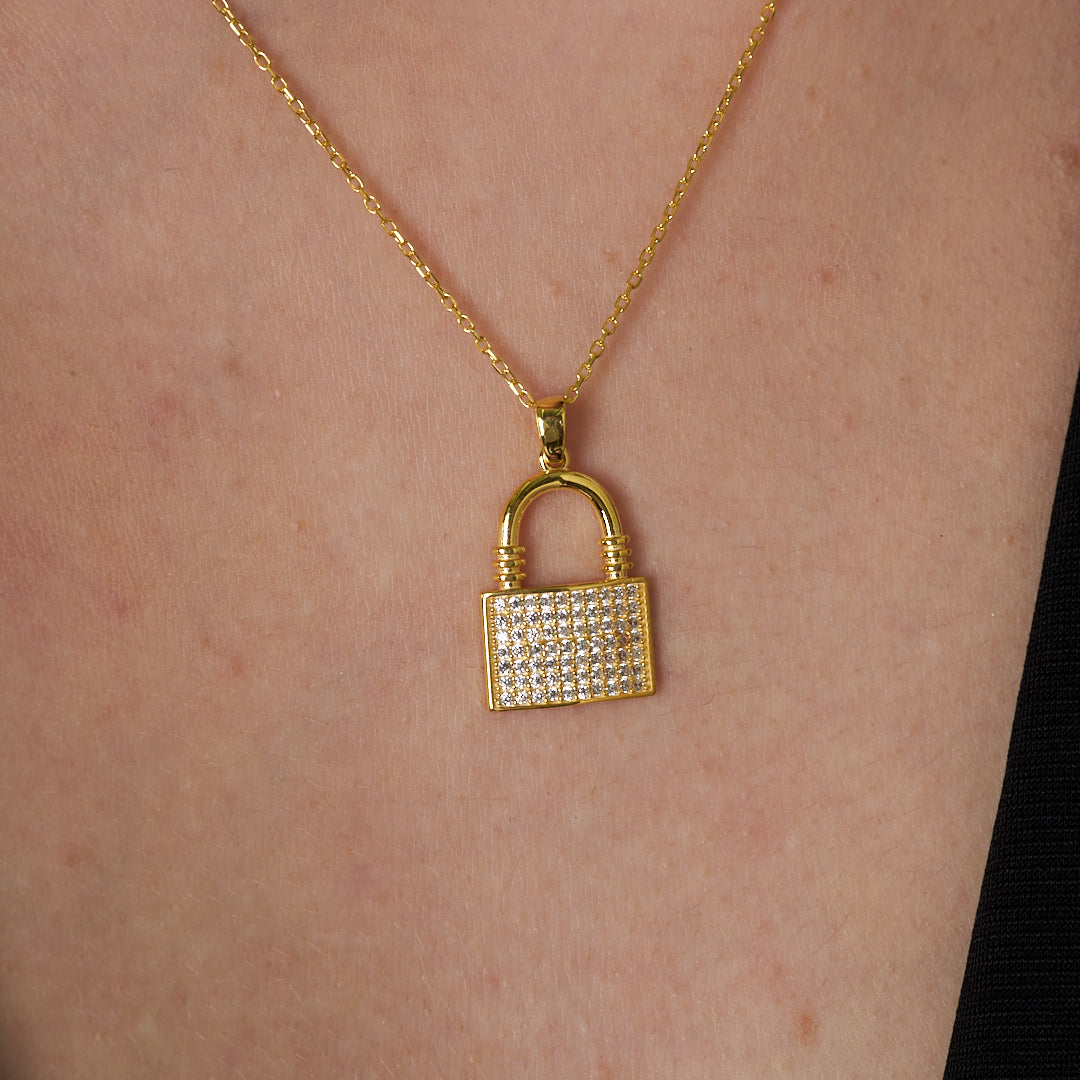 Kilit Kolye - 925 GÜMÜŞ